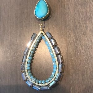 Street Level New Blue turquoise necklace